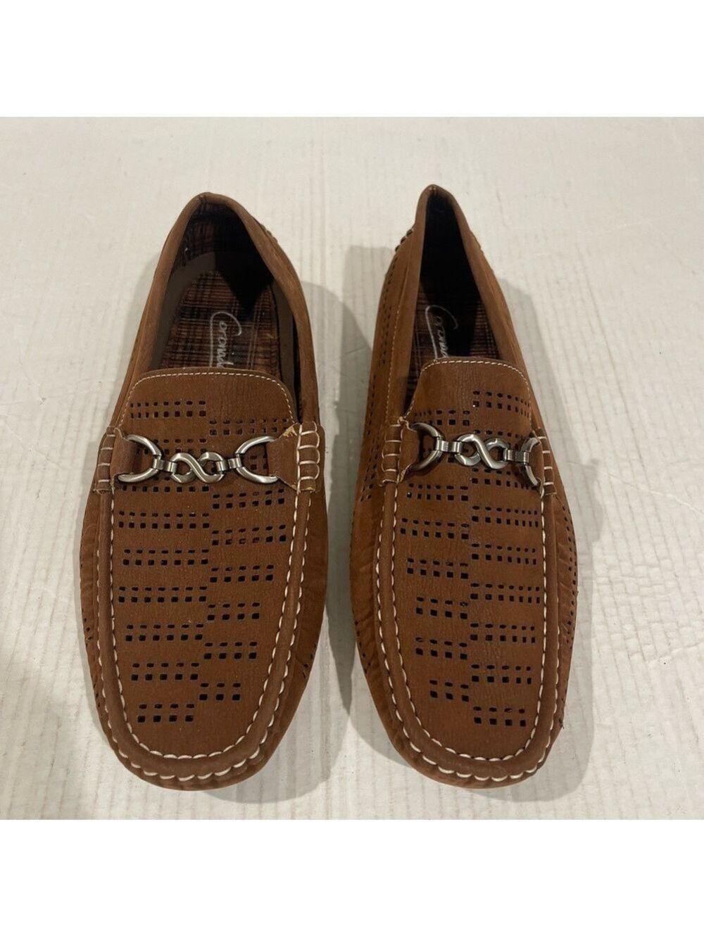 Men’s Coronado Drive Brown Suede Slip On Loafers Size 9.5 US!